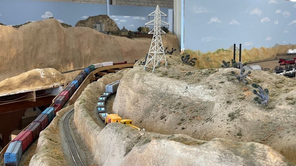 Model trains display that will be featured at the Model Railroad Show March 7th & 8th. PHOTO: KBFX{p}{/p}