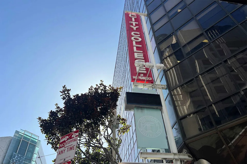 City College's downtown campus is seen on Monday, March 9, 2026. (Amanda Bartlett/SFGATE)