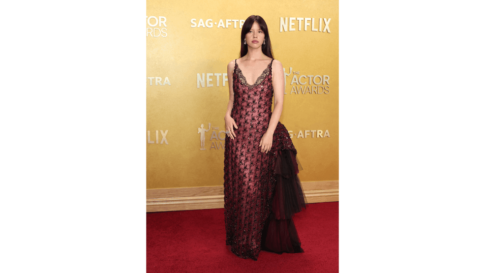 Mia Goth attends the 32nd Annual Actor Awards at Shrine Auditorium and Expo Hall on March 01, 2026 in Los Angeles, California. (Photo by Amy Sussman/Getty Images)