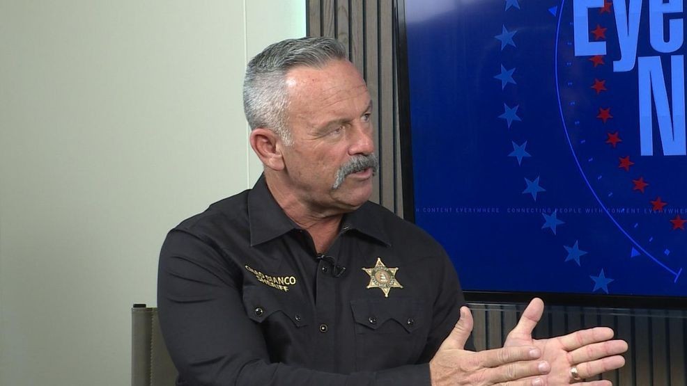 Riverside County Sheriff Chad Bianco sits down with Eyewitness News (KBAK/KBFX){p}{/p}