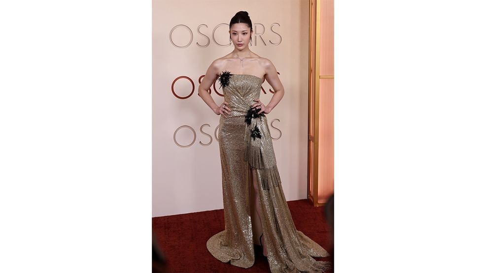 HOLLYWOOD, CALIFORNIA - MARCH 15: Ejae attends the 98th Oscars at Dolby Theatre on March 15, 2026 in Hollywood, California. (Photo by Julian Hamilton/Getty Images)