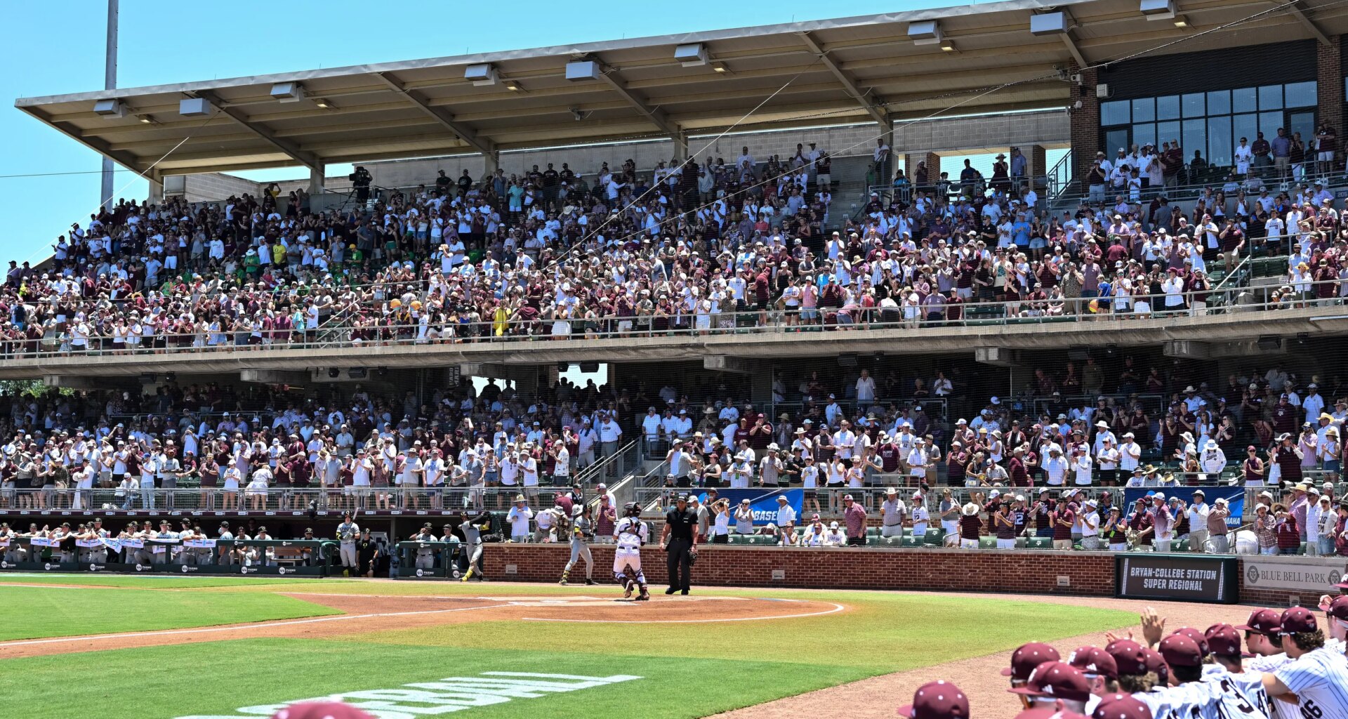 Texas A&M will face Oakland for Game 3 on Saturday at 11:00 a.m.