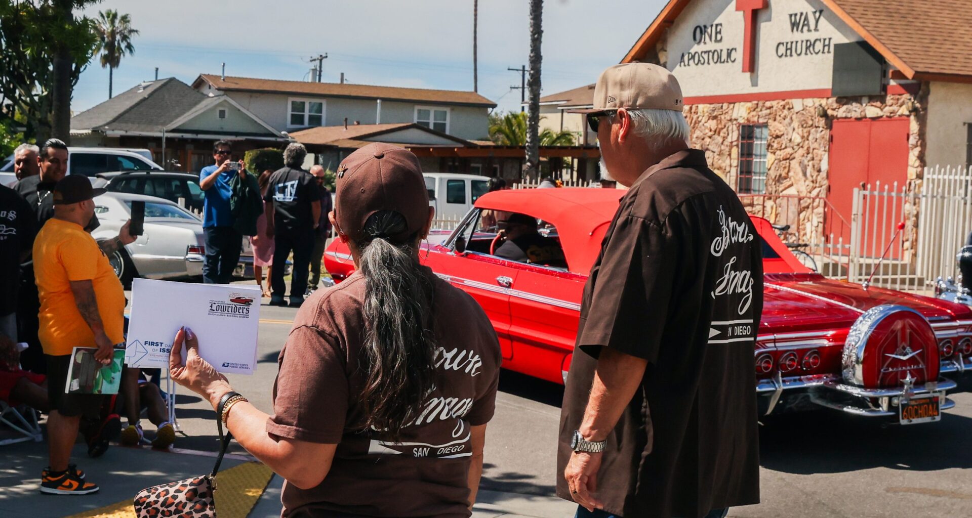 The USPS unveiled a lowrider stamp in Logan Heights