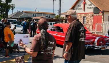 The USPS unveiled a lowrider stamp in Logan Heights
