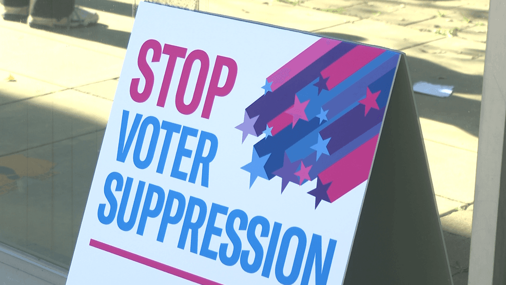  Angélica Salceda, director of the ACLU of Northern California, says she has full confidence that Californians will see this as a voter suppression measure.{ }(Photo: FOX26 Photojournalist John Dwelle)