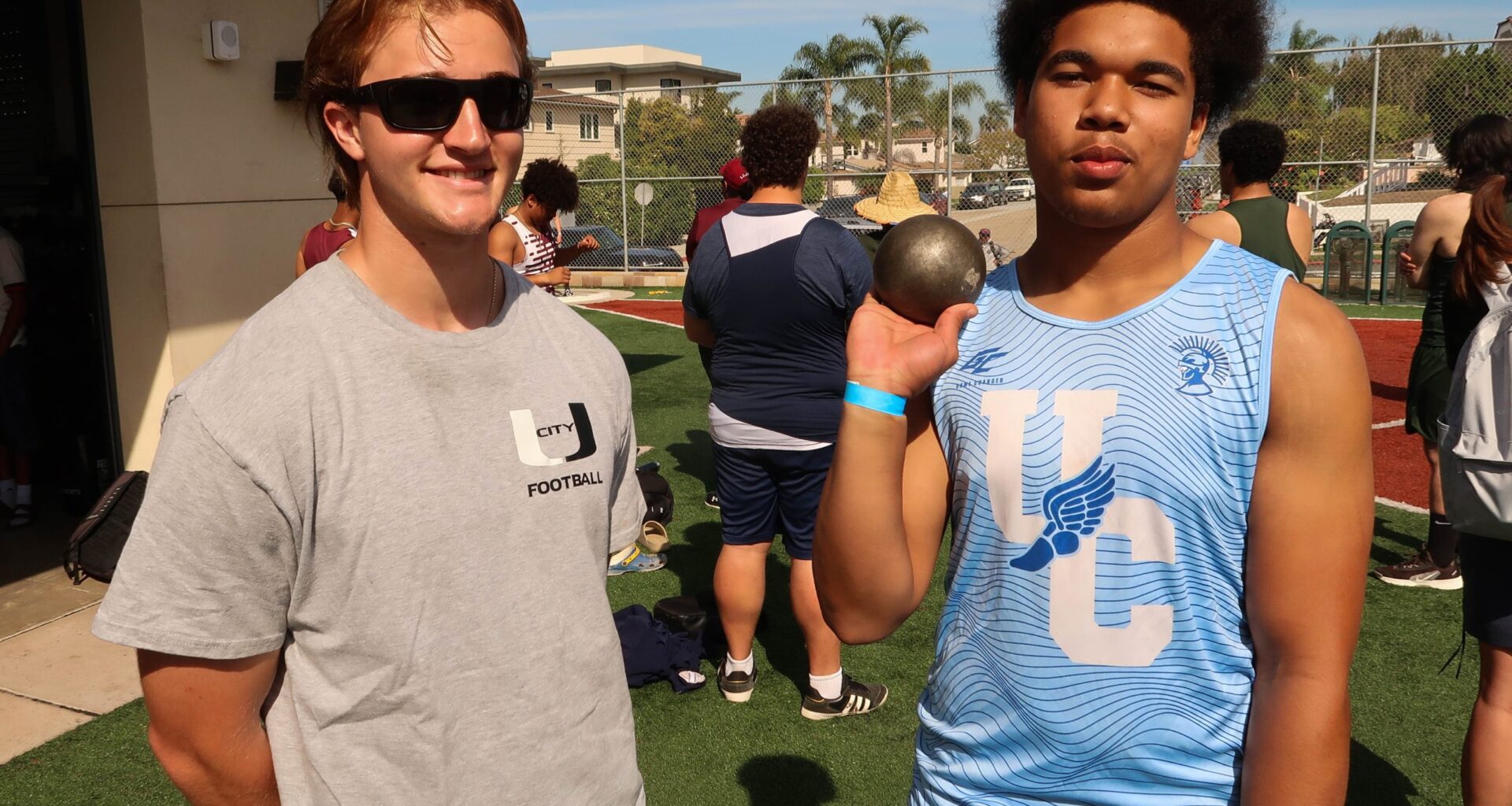 University City High track athlete aims for 50 feet in shot put
