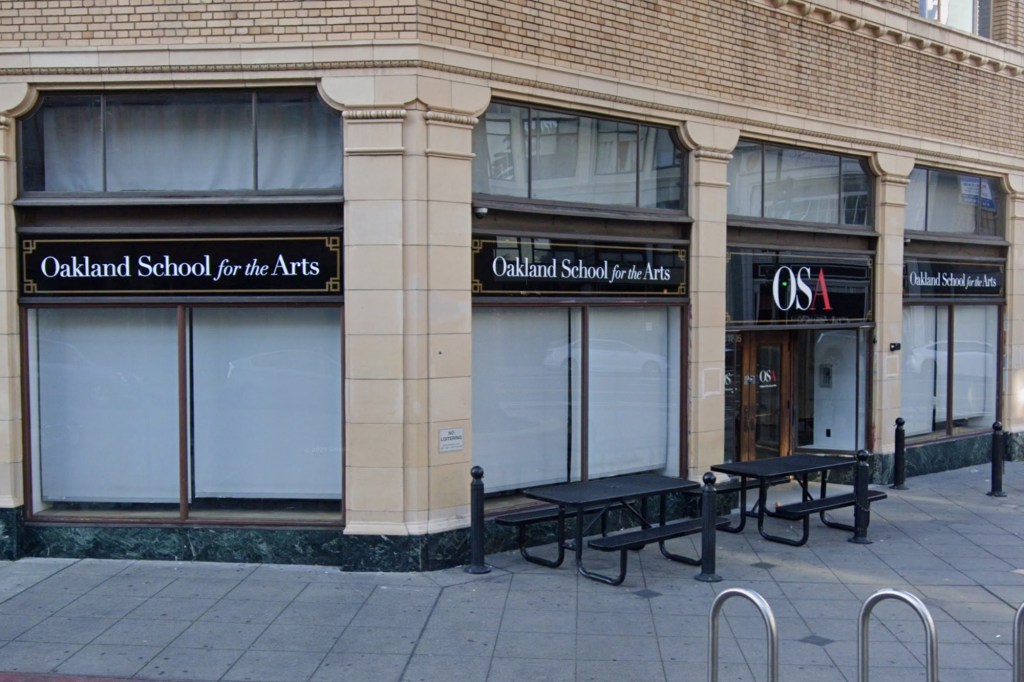 Exterior view of the Oakland School for the Arts building.