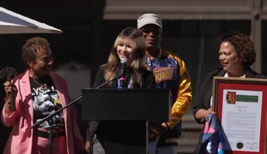 Alysa Liu receives key to the city at Oakland Olympic celebration