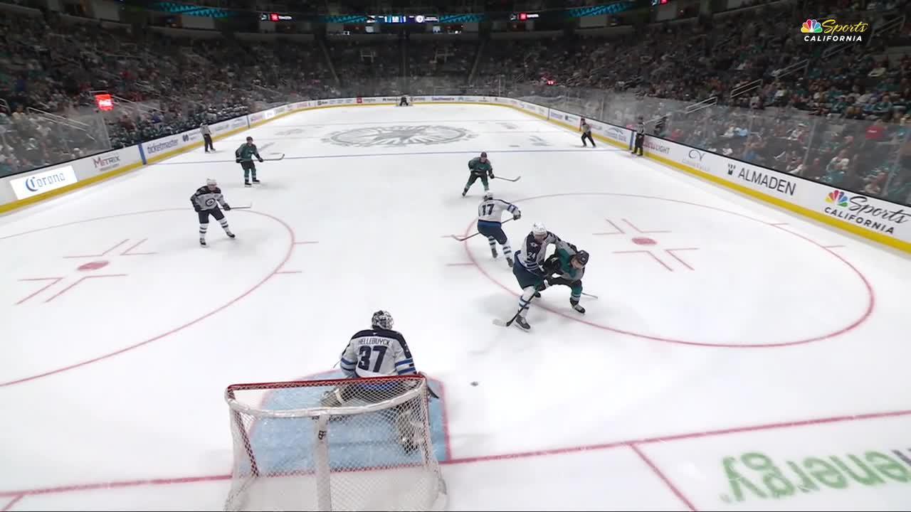 Michael Misa scores in overtime as the San Jose Sharks beat the Winnipeg Jets 2-1