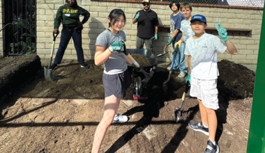Students help garden bloom at Page Academy