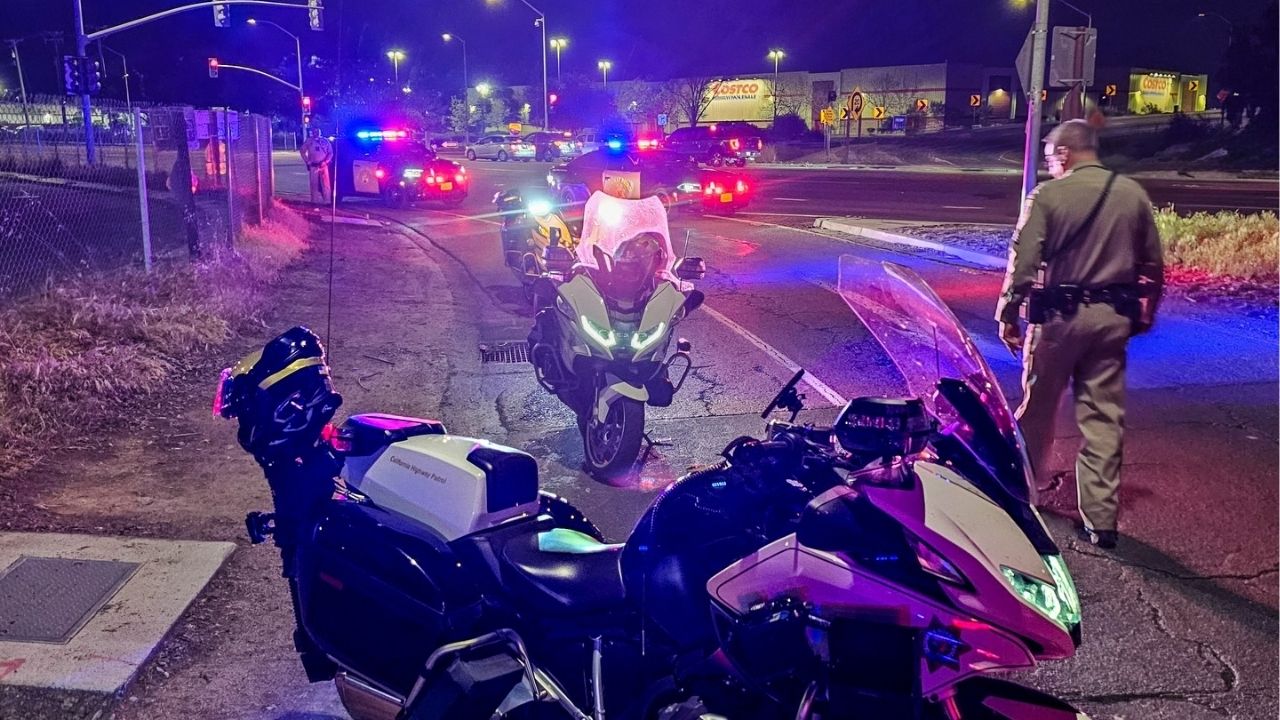 A vehicle and its occupants miraculously escaped injury after shots were fired on Highway 41 near Herndon Avenue, prompting a rapid response from the California Highway Patrol and a temporary road closure. (CHP)