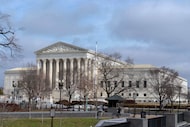 The U.S. Supreme Court is seen Friday, Feb. 20, 2026, in Washington. The Supreme Court...