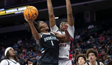 Sheldon’s Baron Sabir challenges Modesto Christian defender Somto Patrick in the Sac-Joaquin Section Division I championship game at Golden 1 Center on Saturday. Sheldon will play in the NorCal Open Division.