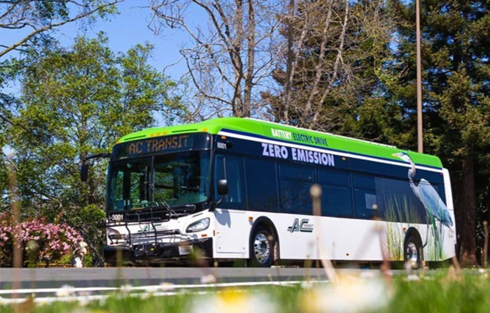 Alameda Post - an AC Transit bus