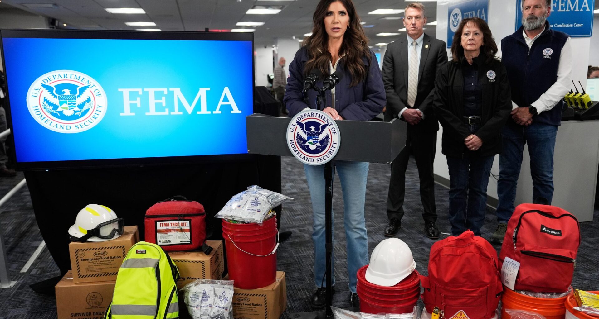 FEMA staff happy to see Kristi Noem go