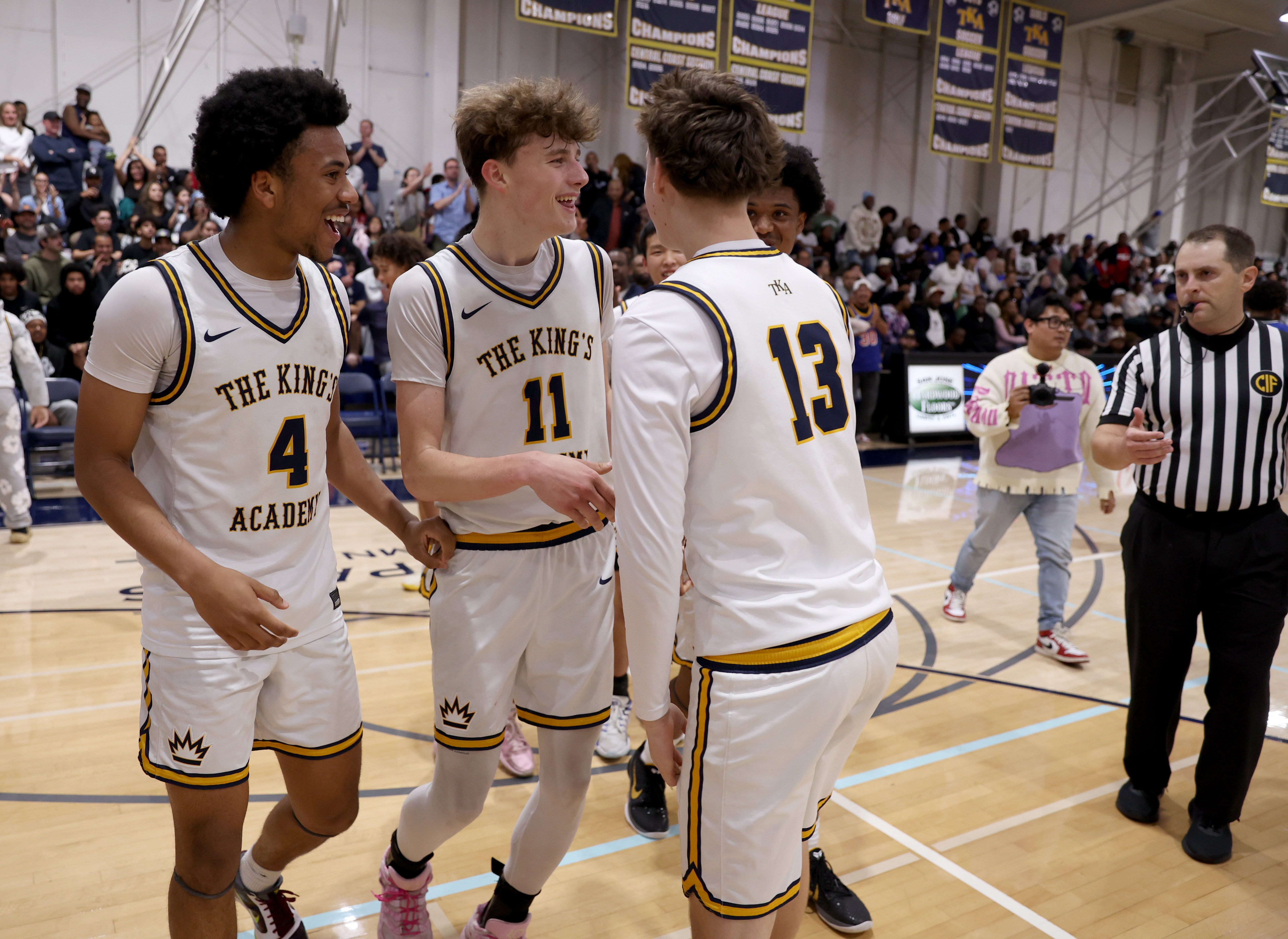 The Kingâs Academy Xavier Barnett, (4) Claxton Ladine (11) and...