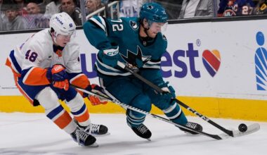 San Jose Sharks, Macklin Celebrini lose to New York Islanders
