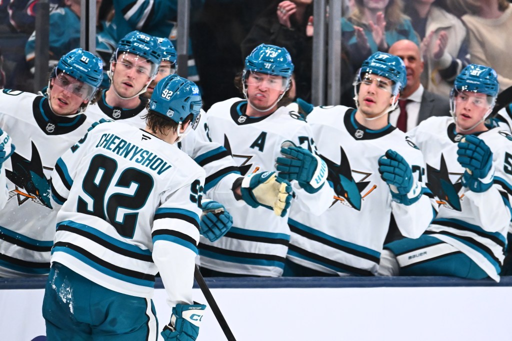 San Jose Sharks, Igor Chernyshov beat Columbus Blue Jackets