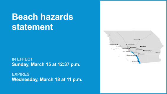 Beach hazards statement in place for Orange County Coast and San Diego County Coastal Areas until Wednesday night – Orange County Register