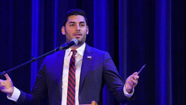 Ammar Campa-Najjar reminded the audience that "half of you voted for me" in the November 2018 election won by Duncan D. Hunter.
