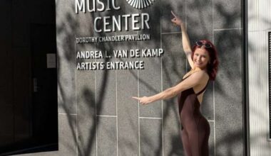 Brooklyn Covington smiles in front of The Music Center. Photo courtesy of Brooklyn Covington.