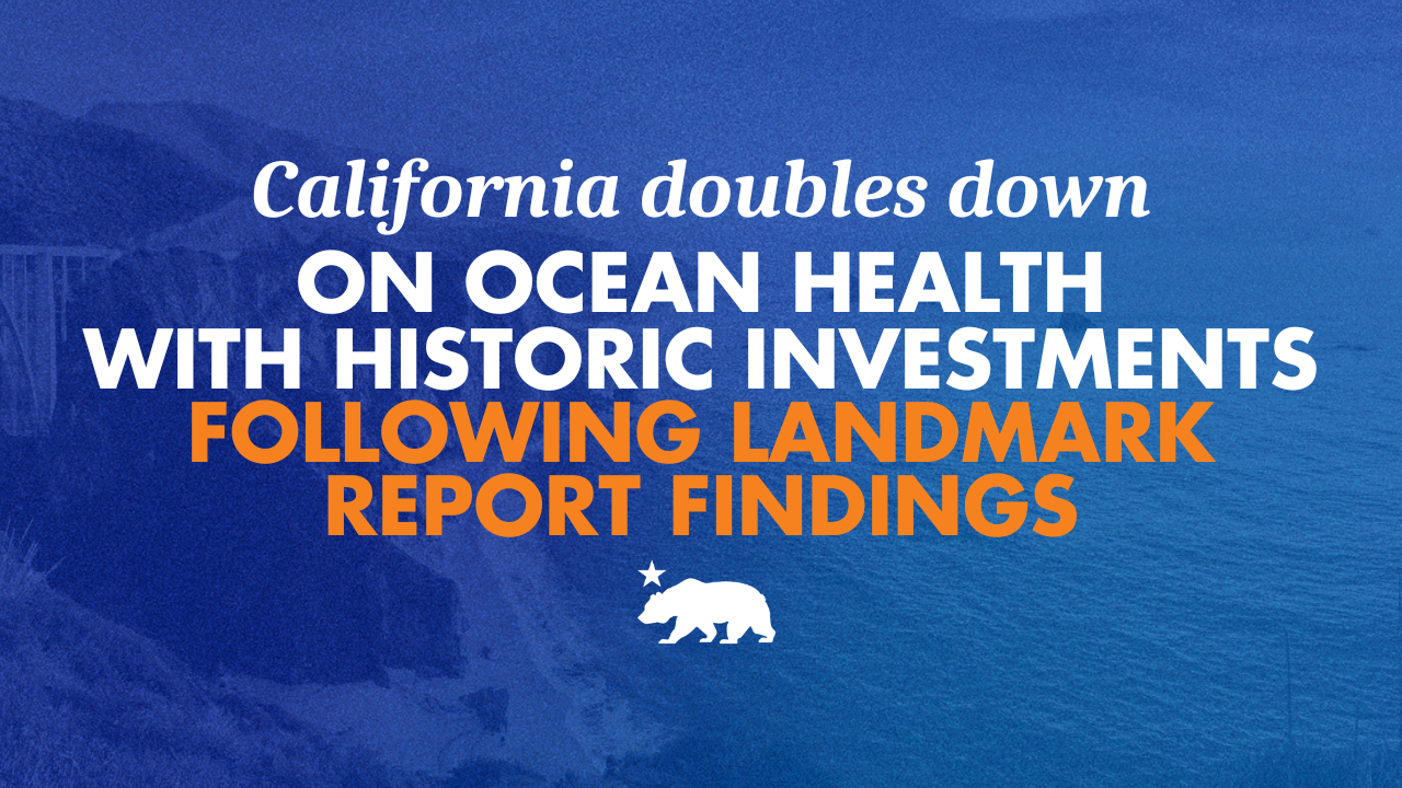 California doubles down on ocean health with historic investments, following landmark report findings