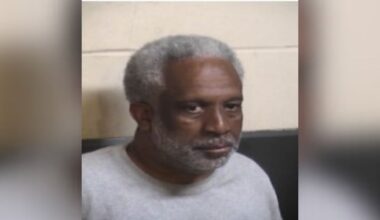 Calvin Hackett, 64, was arrested in Fresno after allegedly striking his partner in the head and firing a gun at them during a domestic dispute. (Fresno PD)