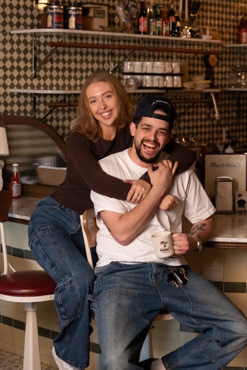 Mason Royal and Lily Rosenthal at Max & Helen's counter