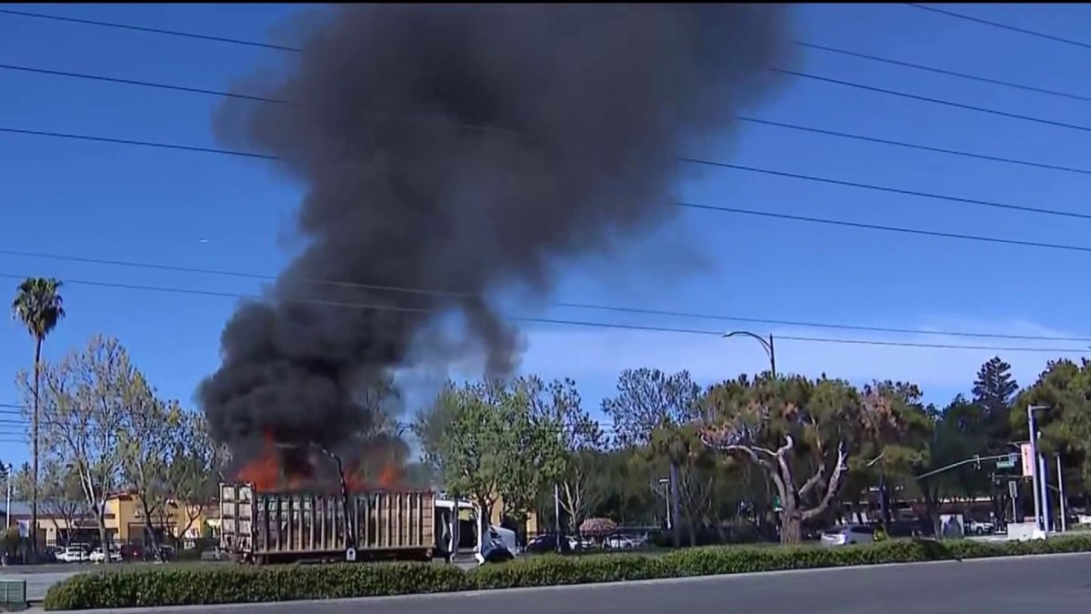 Crews work to contain large truck fire in San Jose – NBC Bay Area