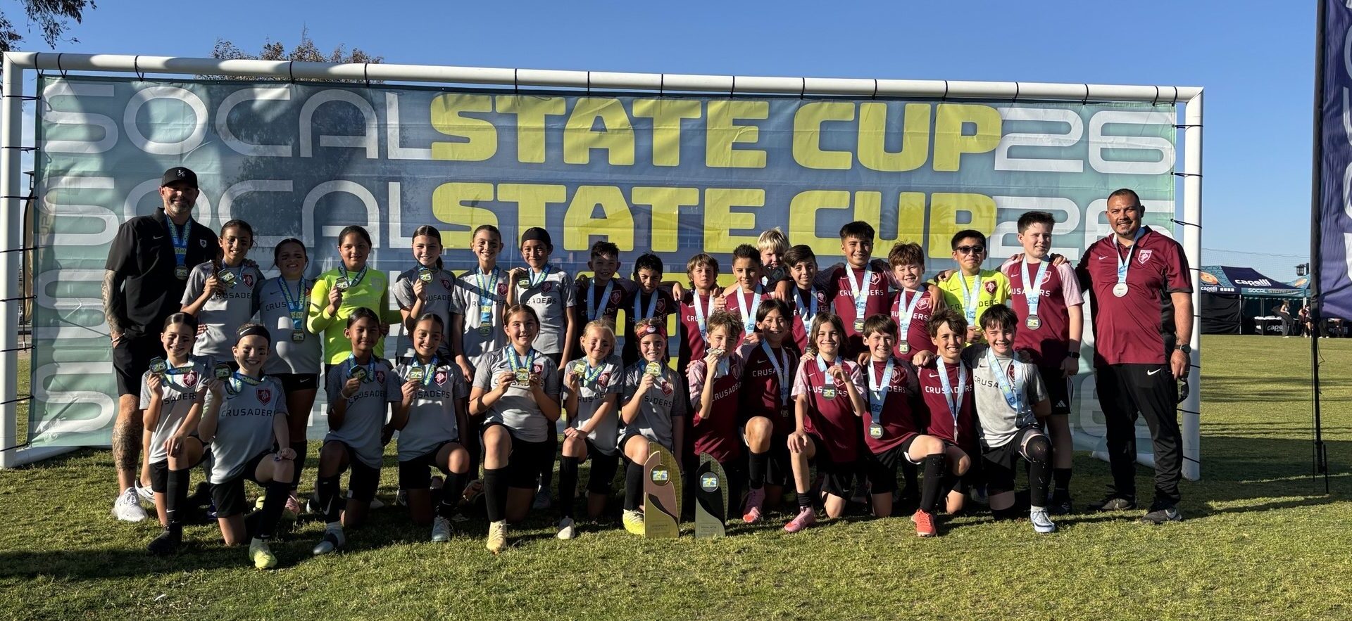Crusaders Soccer Club’s competitive girls’ U2014 team crowned SOCAL State Cup champs