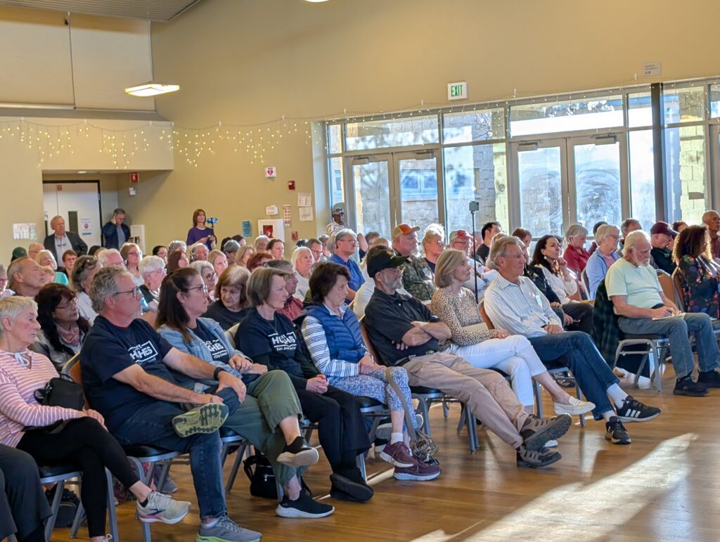People sitting at an event