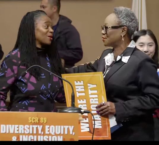 Senator Lola Smallwood Cuevas and Tina McKinnor are two of just 24 Black women to serve in the legislature in California’s 175-year history. Both lawmakers are supporting SCR 89 and overall protection of diversity, equity and inclusion efforts.