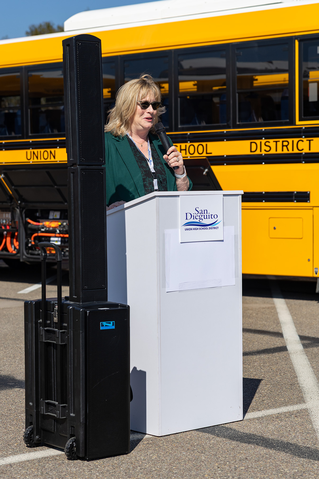 SDUHSD Superintendent Anne Staffieri introduces the district’s first four new...