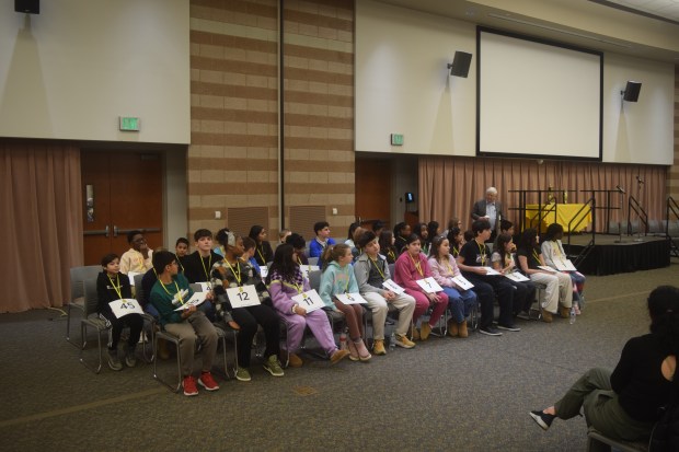 The field was narrowed to 34 students after two rounds of words.