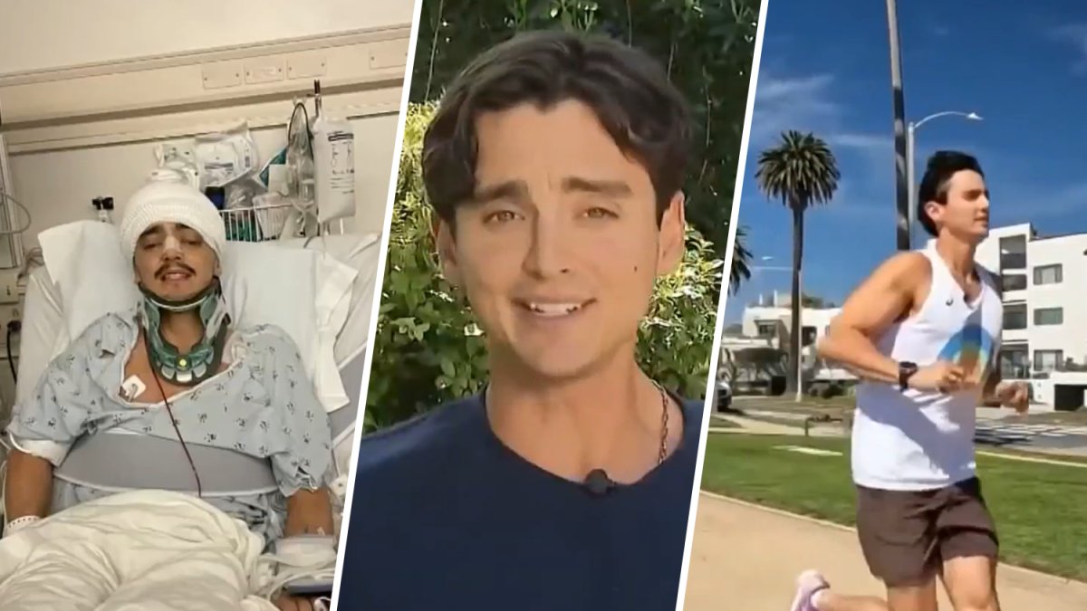 Defying all odds after breaking 26 bones in crash, runner returns for third LA Marathon – NBC Los Angeles