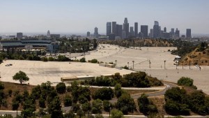 Downtown Los Angeles seen from Dodgers Stadium