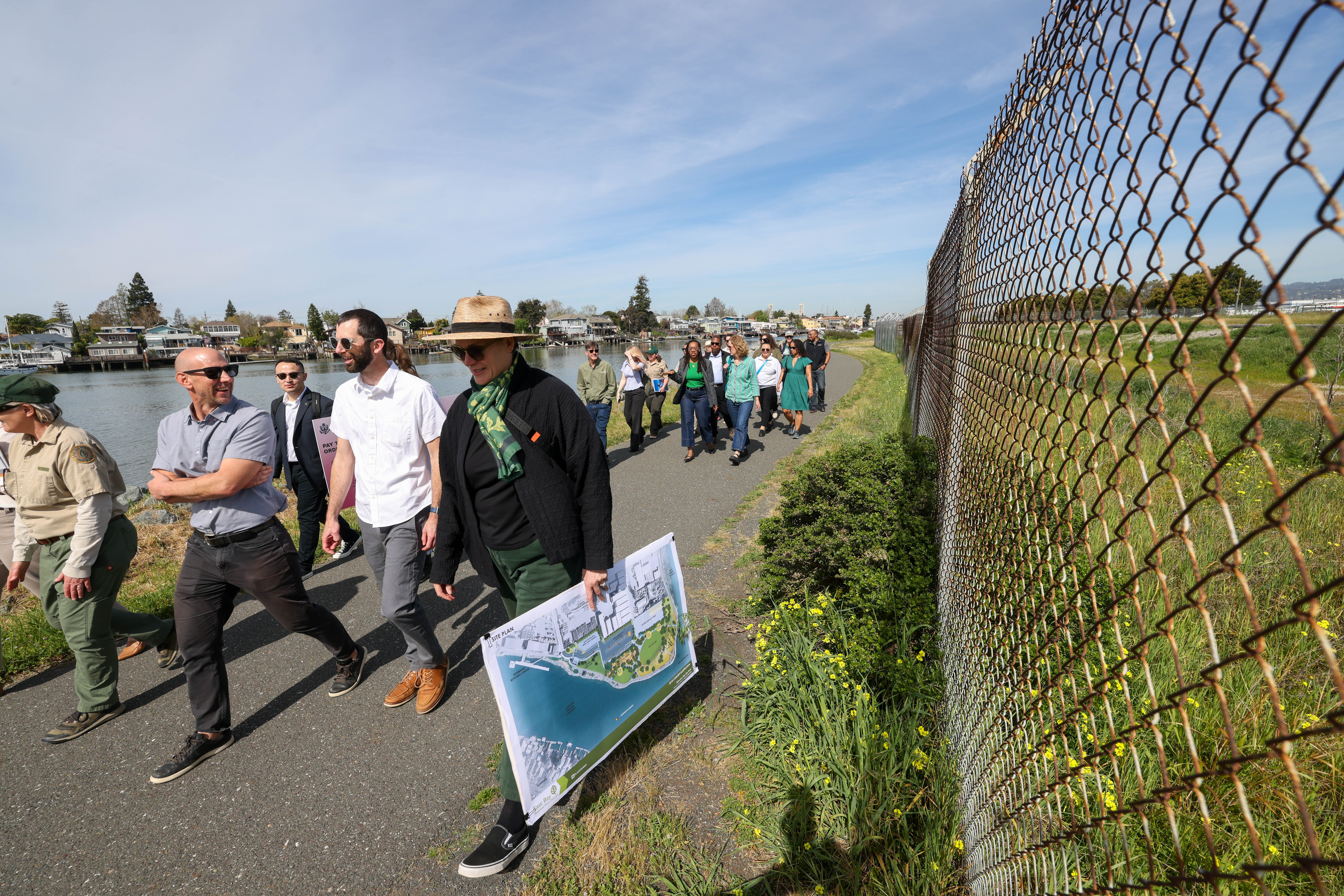 East Bay Regional Park District staff and board members lead...