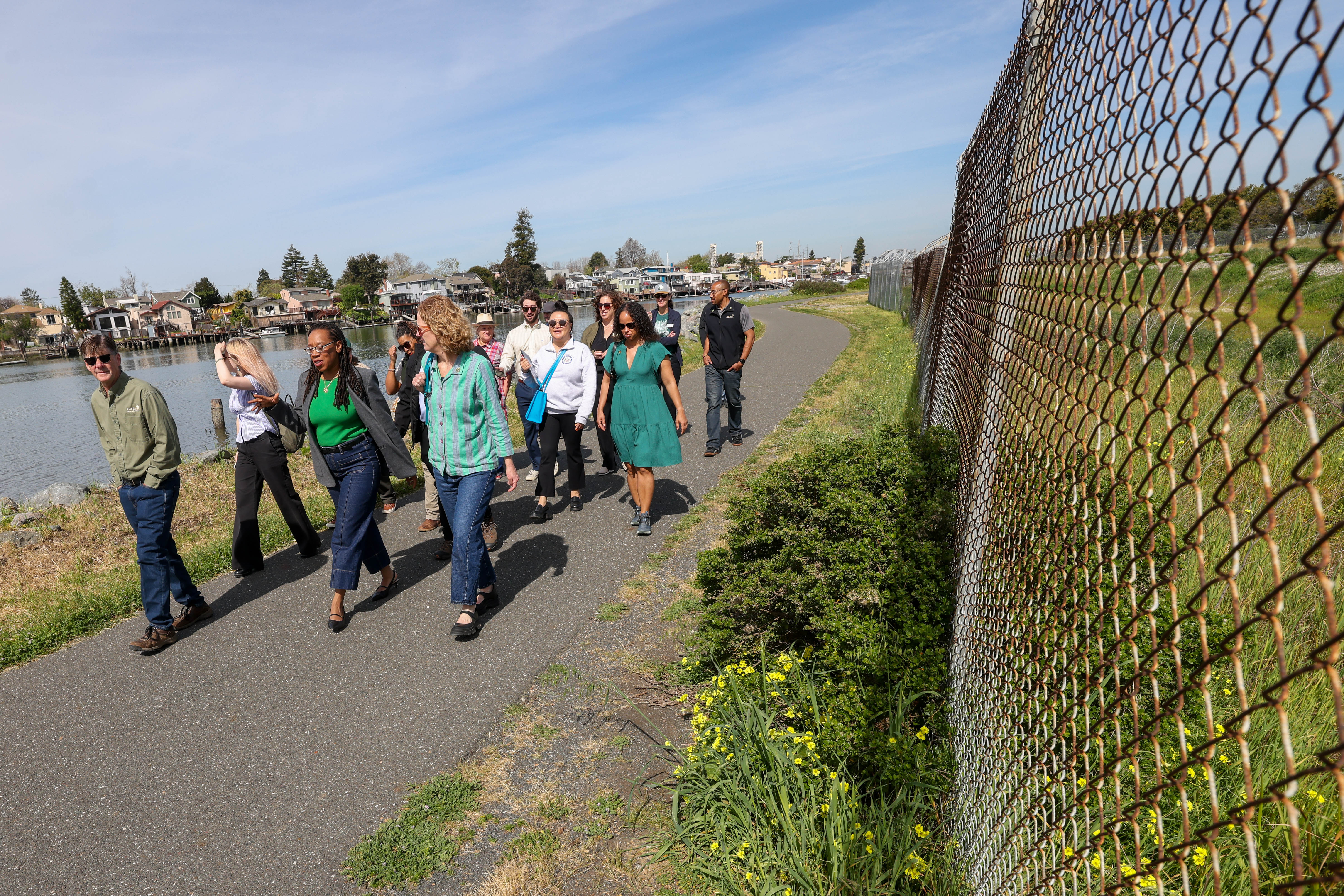 East Bay Regional Park District staff and board members lead...