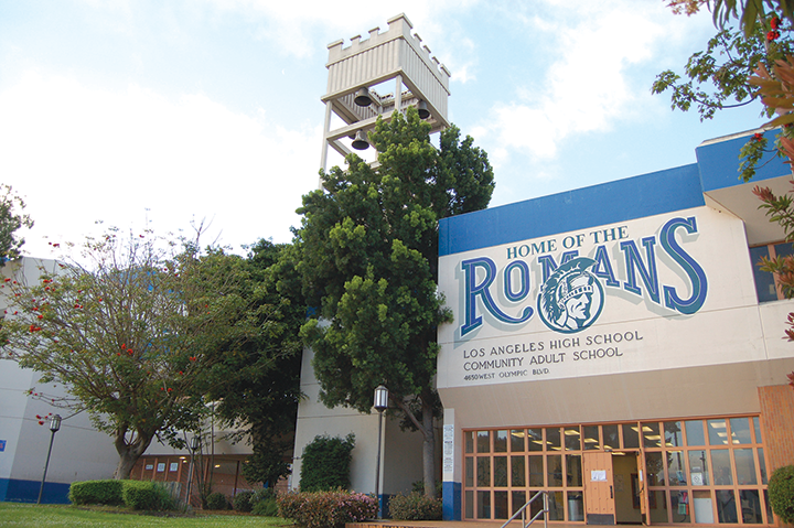 LAPD investigates possible firearm near Los Angeles High School