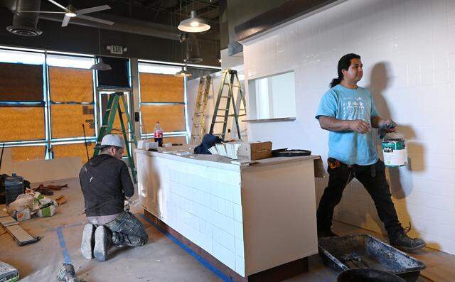 Work continues in the former Maria's Tacos near Kings Canyon Road and Clovis Avenue where a new restaurant offering BBQ Korean chicken is being readied, one of four new restaurants opening in the coming months. Photographed Tuesday, March 10, 2026 in Fresno.