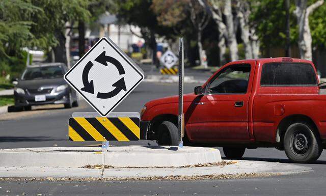 Speed bumps were installed on North Echo Avenue south of McKinley Avenue. Photographed Thursday, March 12, 2026 in Fresno.