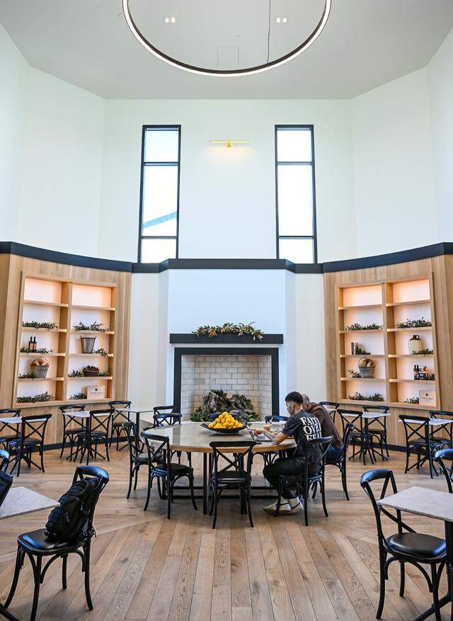 An atrium cafe space is available to sip traditional Italian espresso drinks, coffees and to enjoy the baked goods at Il Caffè inside Enzo's Table in The Avenue complex in northwest Clovis.