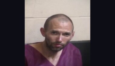 Fresno police arrested Christopher Allan Bull, 36, who allegedly threatened a victim with a knife and a fake police badge while harassing minors on a bus on Tuesday, March 17, 2026. (Fresno PD)