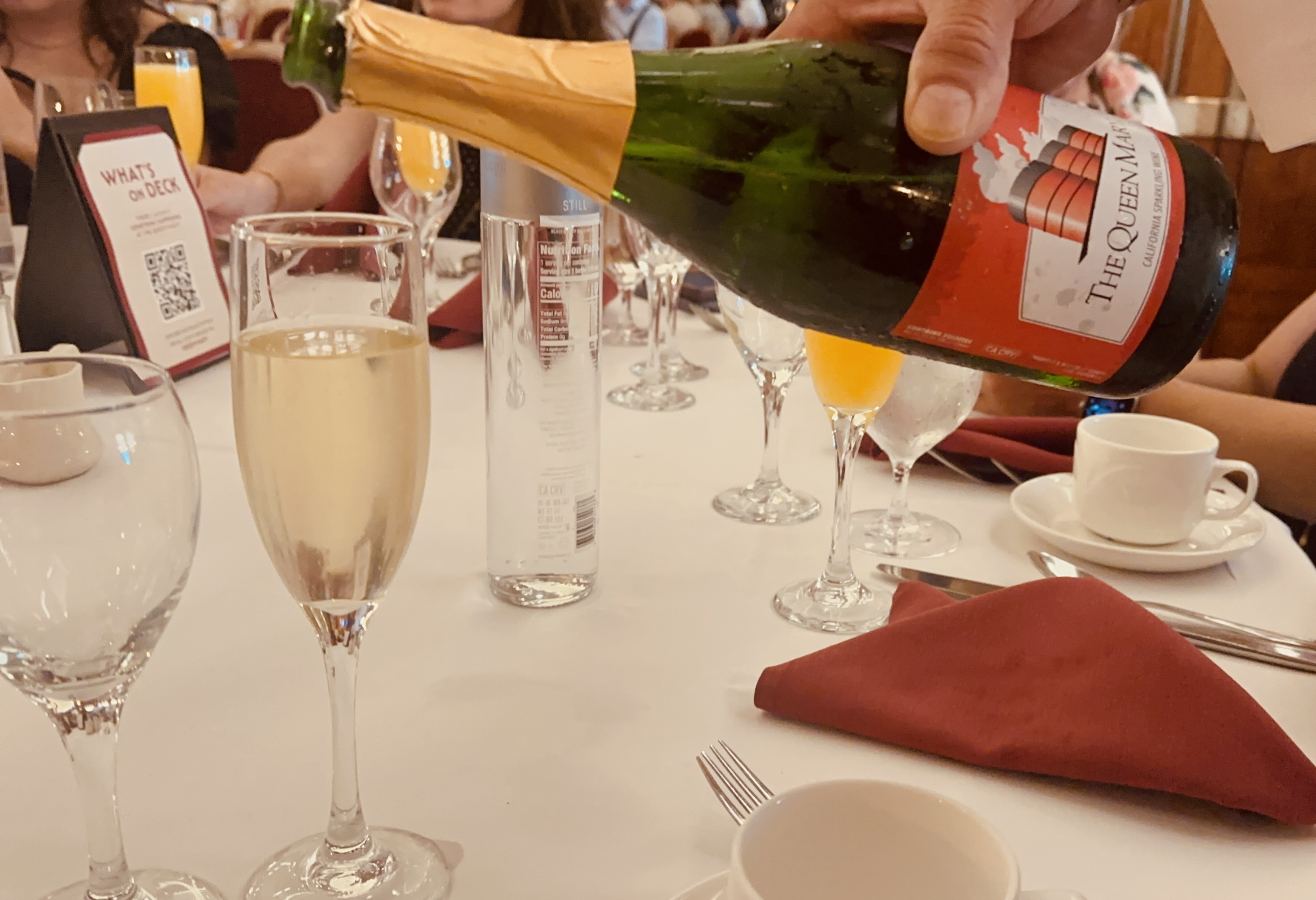 Some of the various culinary offerings abord the Queen Mary...