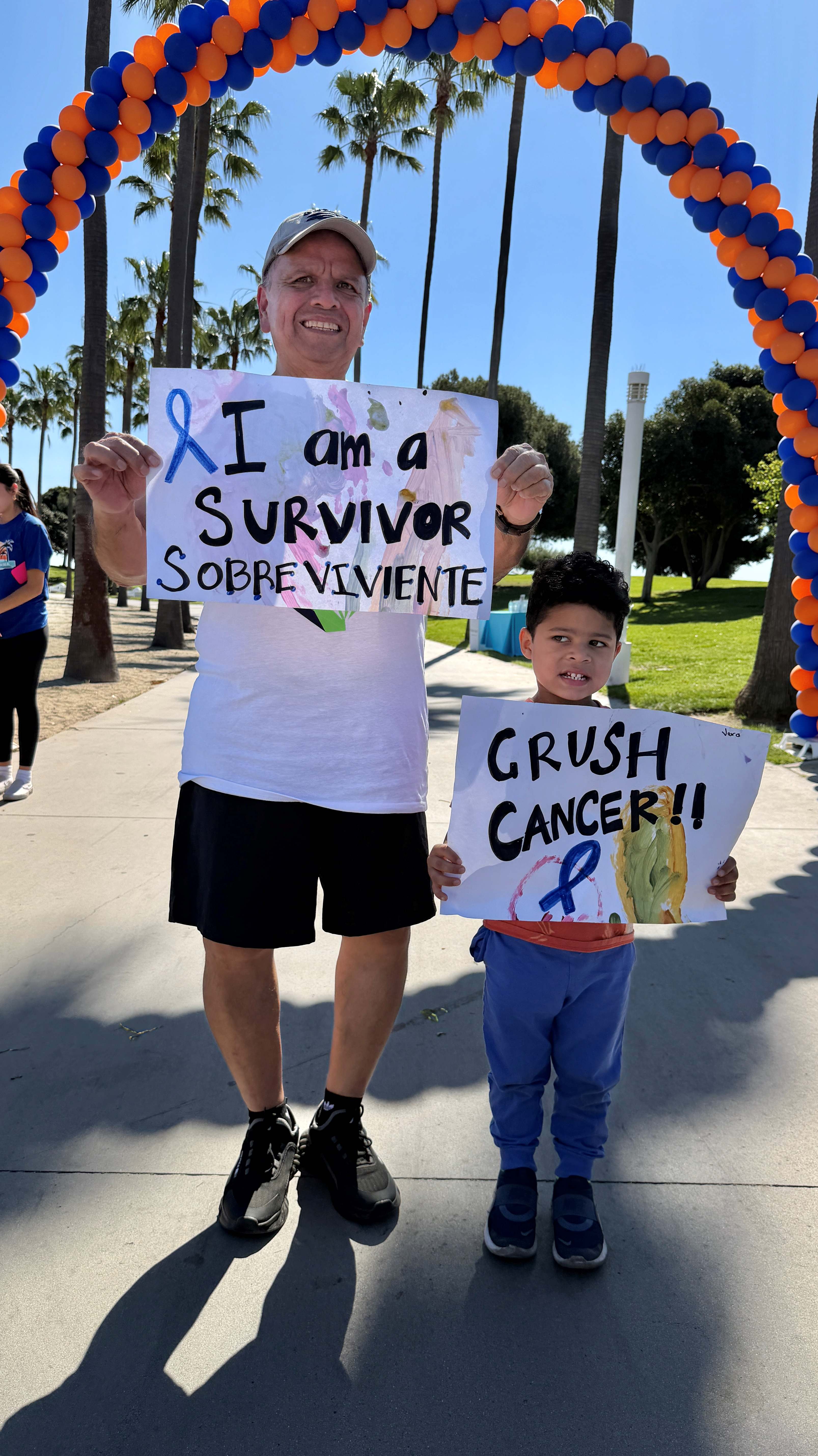 A young supporter and cancer survivor shared messages of encouragement...