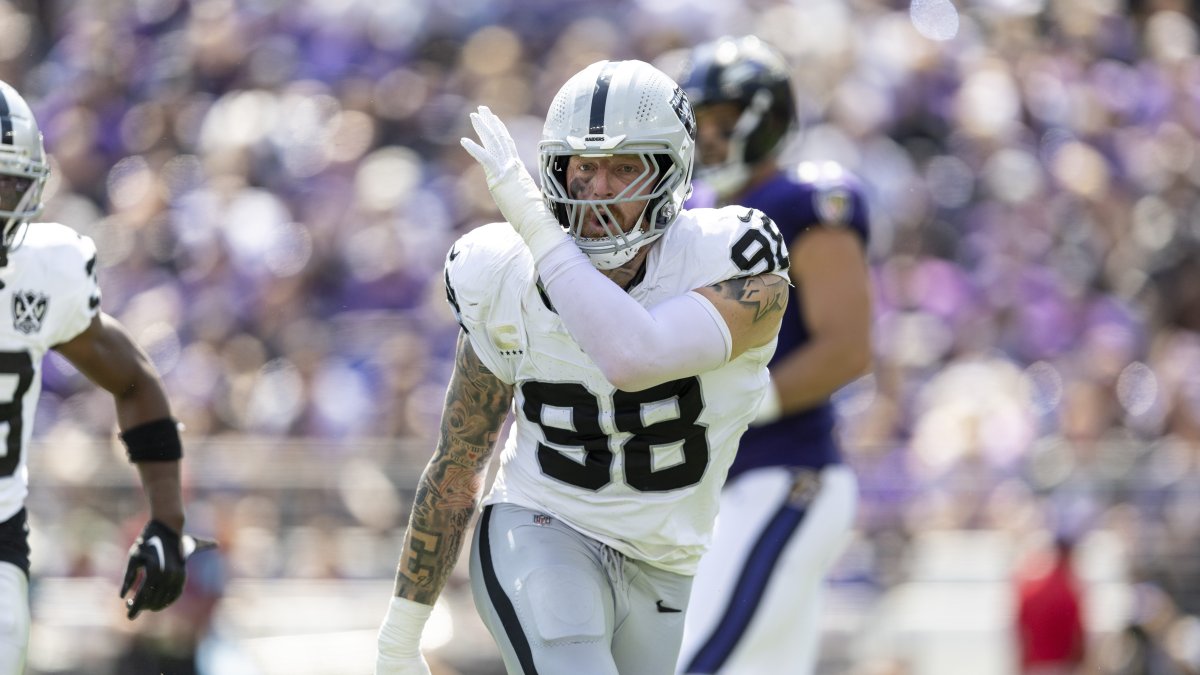 New Ravens star Maxx Crosby bids emotional farewell to Raiders – NBC Los Angeles