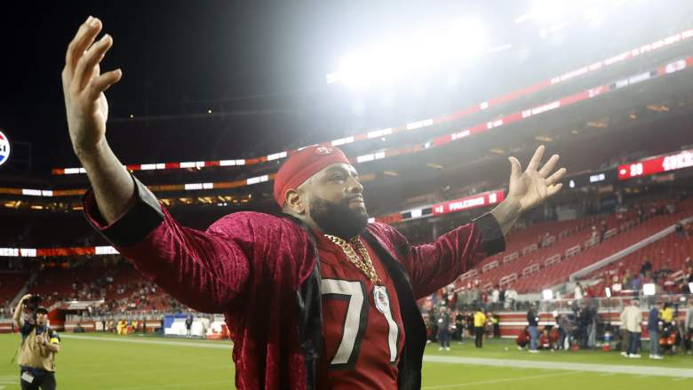 San Francisco 49ers offensive lineman Trent Williams during an NFL game.