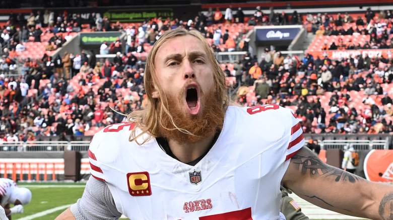 San Francisco 49ers tight end George Kittle during an NFL game.