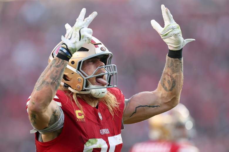 San Francisco 49ers tight end George Kittle during an NFL game.