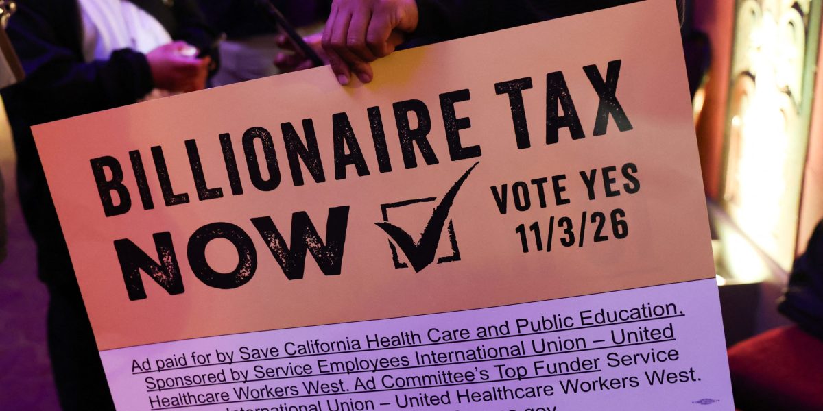 Only 6 billionaires left California over its proposed wealth tax — but they took $27 billion in potential revenue with them 